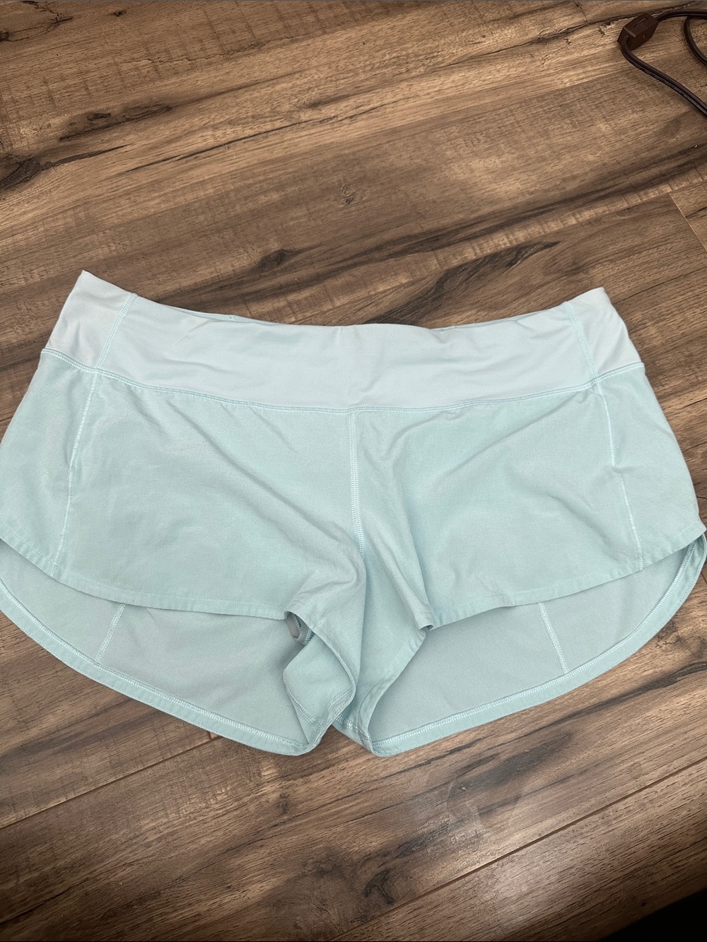 Lululemon Speed Up shorts in light aqua